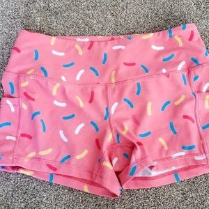 Women's Donut Sprinkle Feed Me Fight Me Shorts S